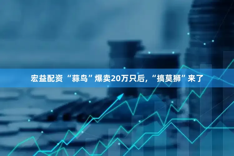 宏益配资 “蒜鸟”爆卖20万只后, “搞莫狮”来了