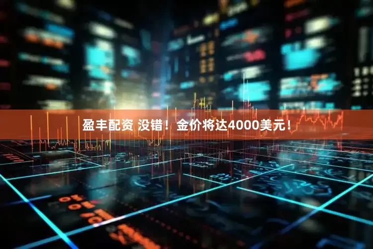 盈丰配资 没错！金价将达4000美元！